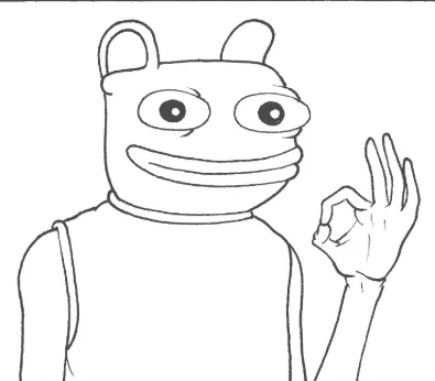 Based Brett original drawing